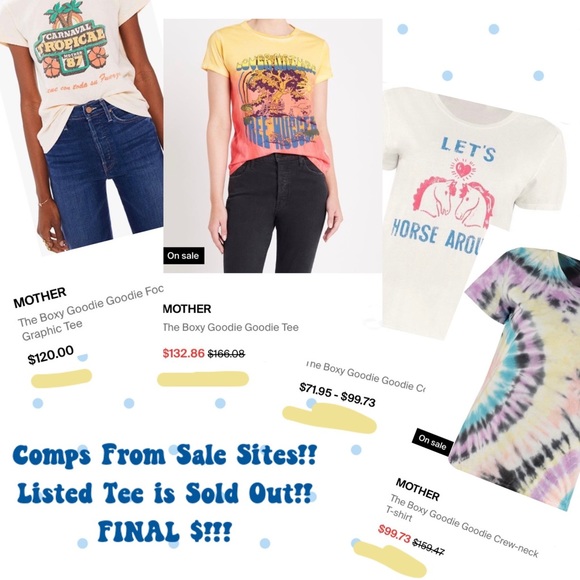 NWT MOTHER “Lol Goodie Goodie Tee”  BE THAT COOL ✔️🪐 - Picture 10 of 12